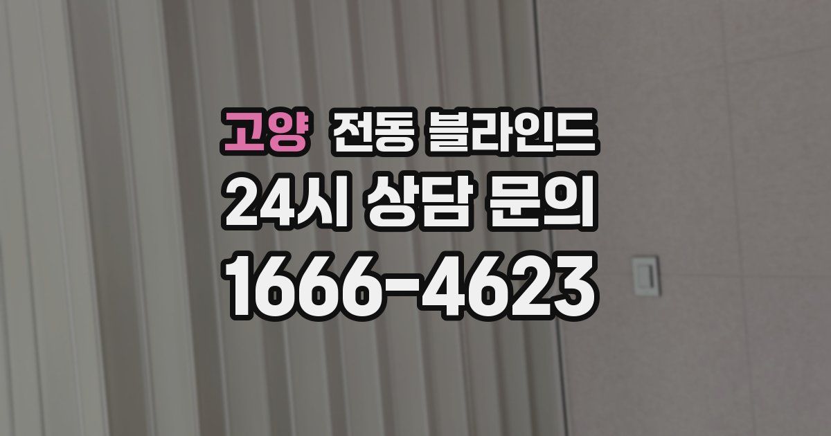 고양 전동 블라인드