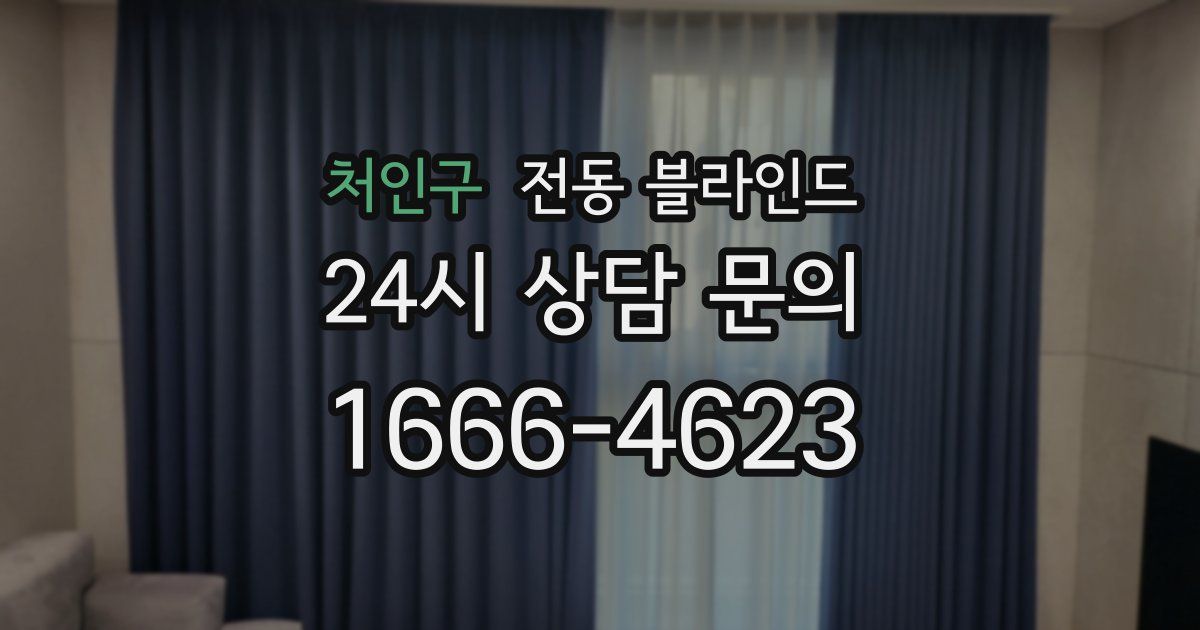 처인구 전동 블라인드
