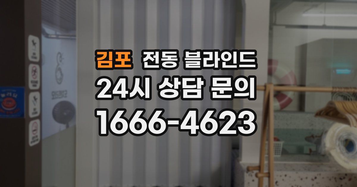 김포 전동 블라인드