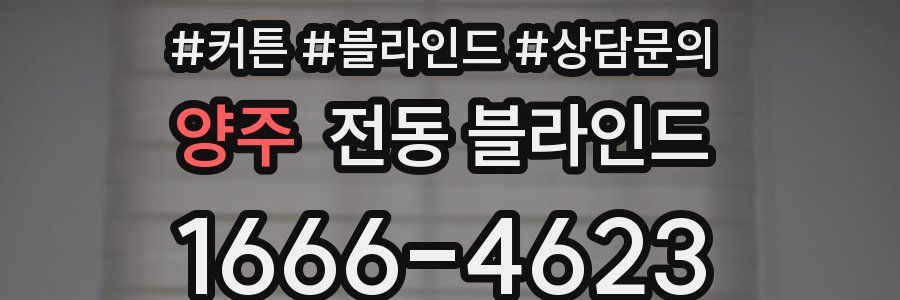 양주 전동 블라인드