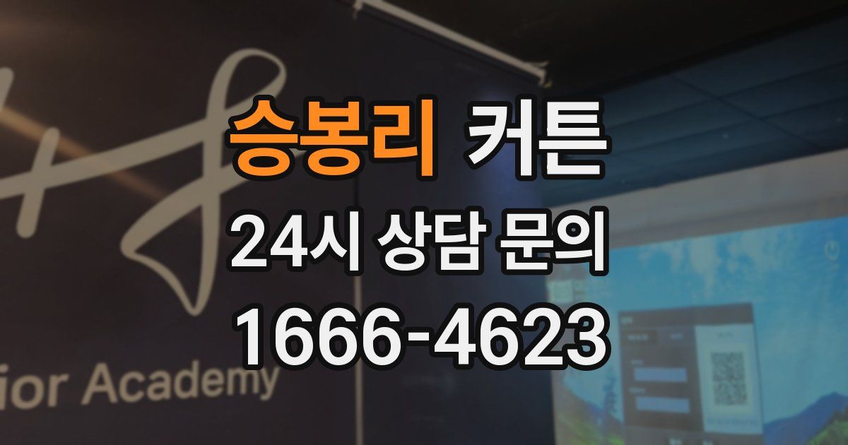 승봉리 커튼