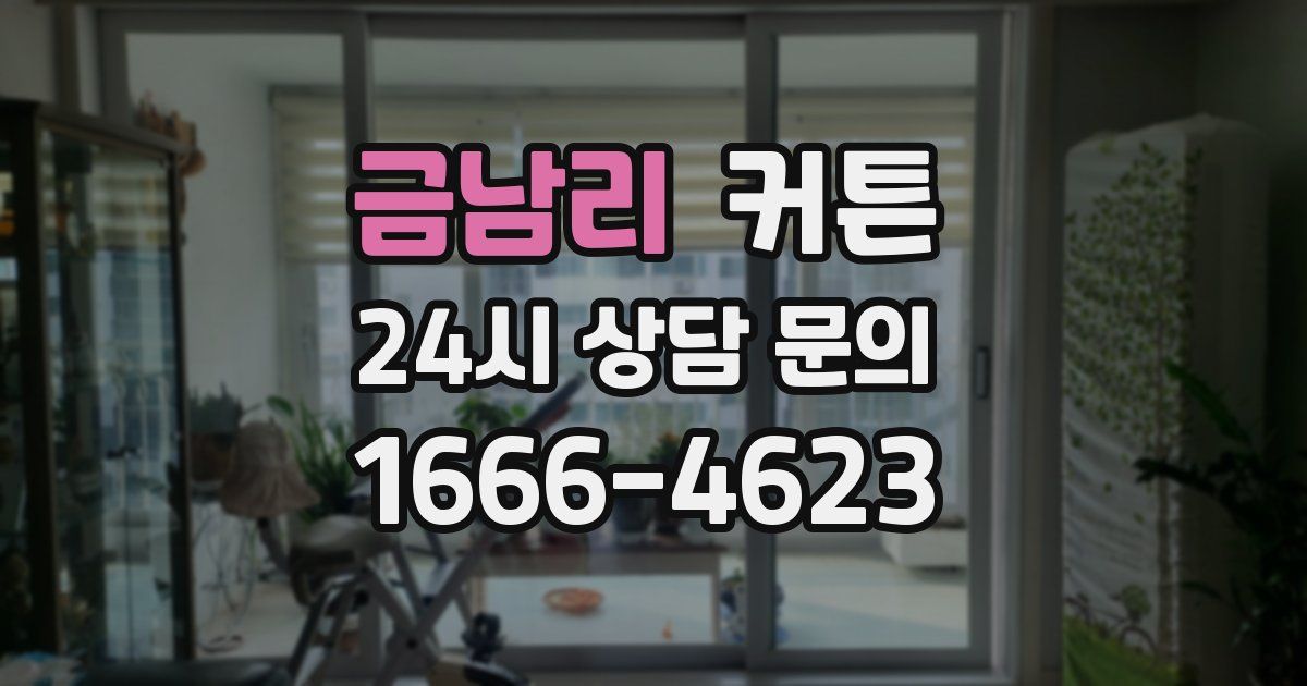 금남리 커튼