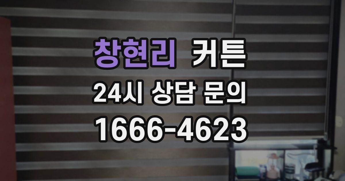 창현리 커튼