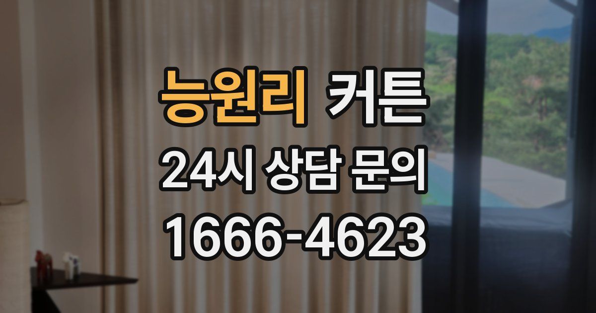 능원리 커튼