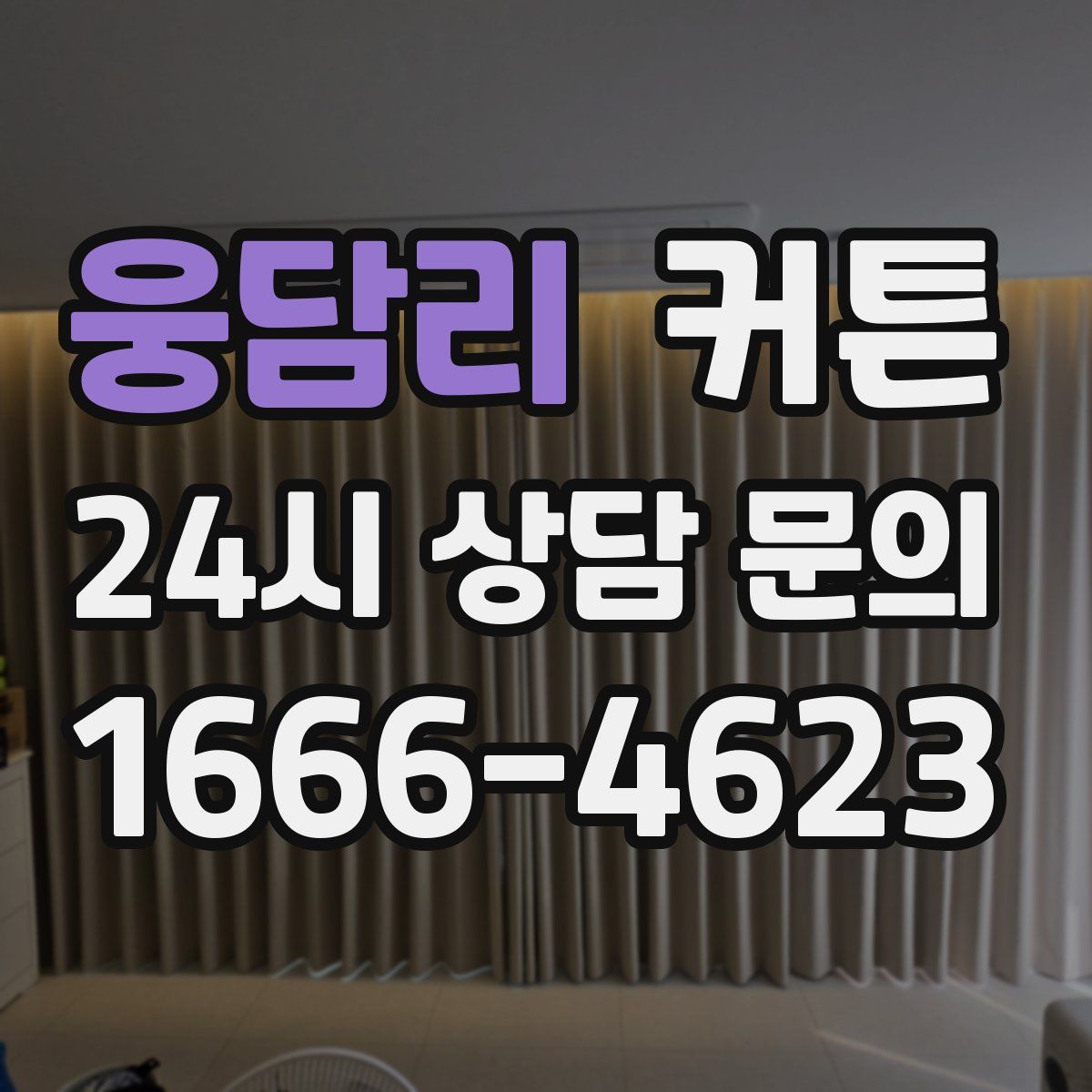 웅담리 커튼