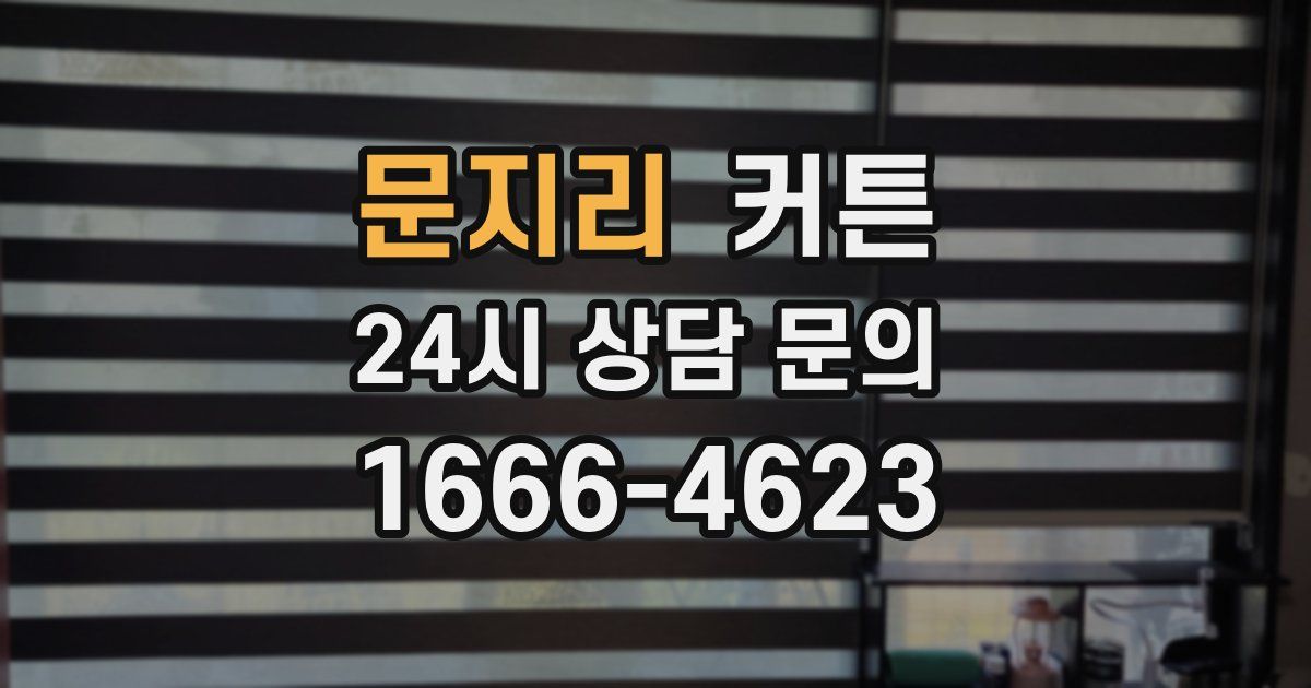 문지리 커튼
