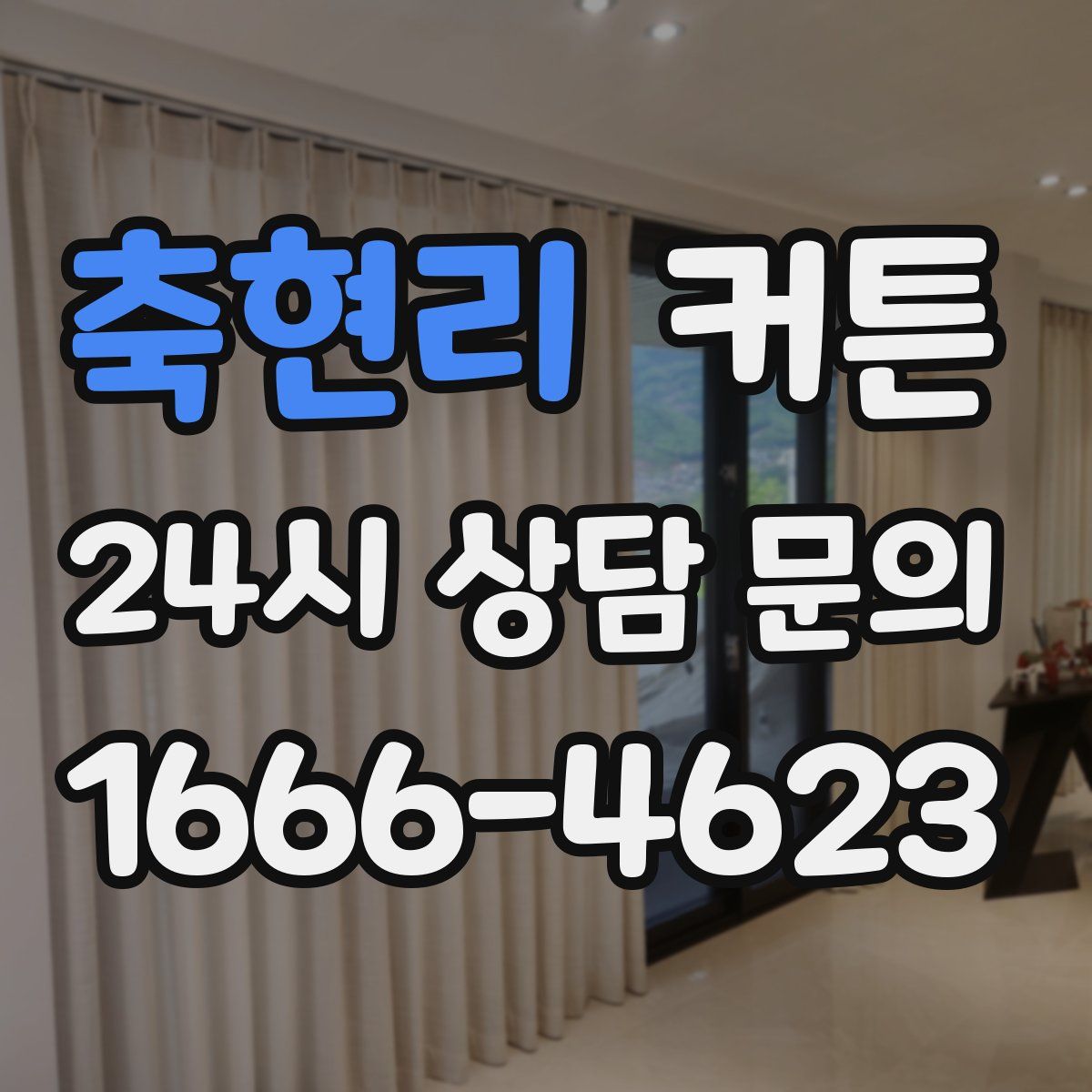 축현리 커튼