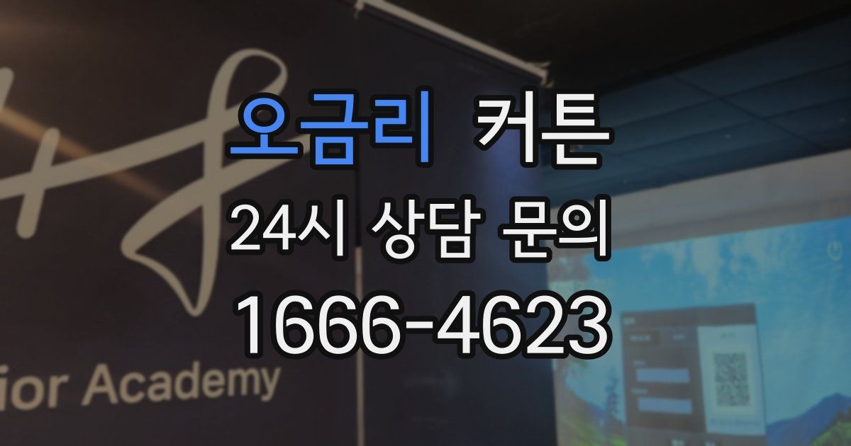 오금리 커튼