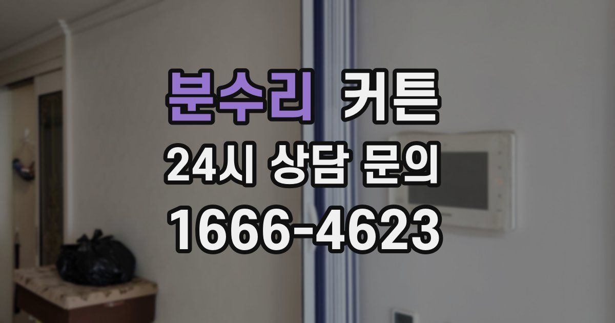 분수리 커튼