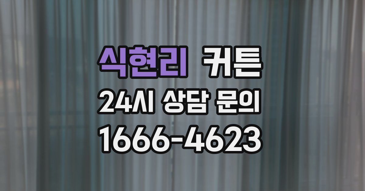 식현리 커튼