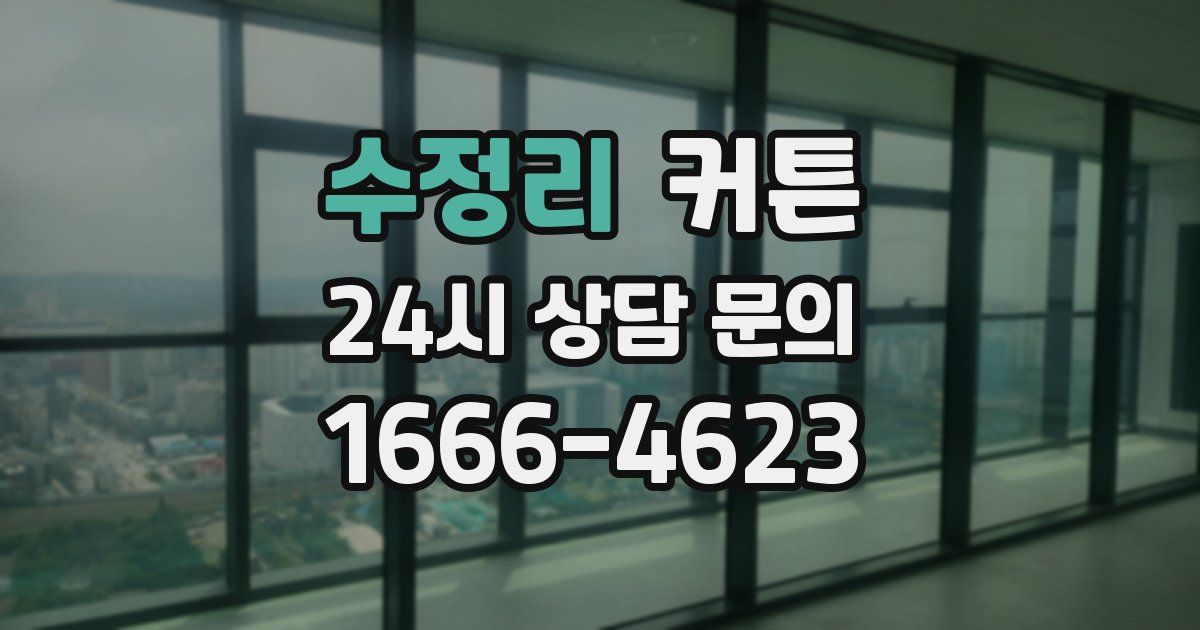 수정리 커튼