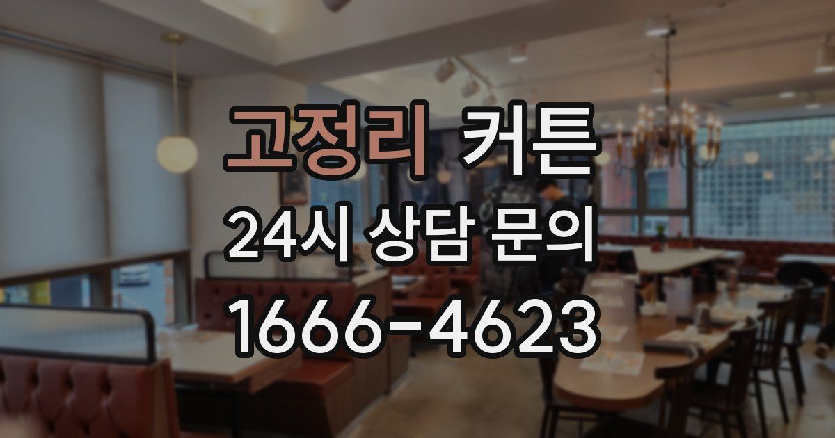 고정리 커튼