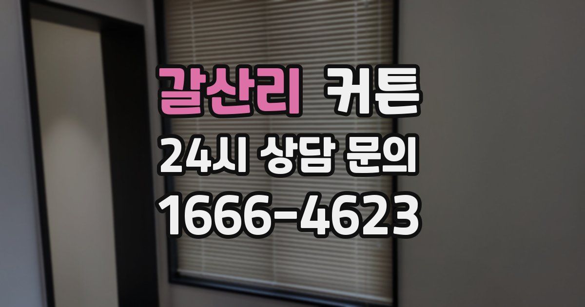갈산리 커튼