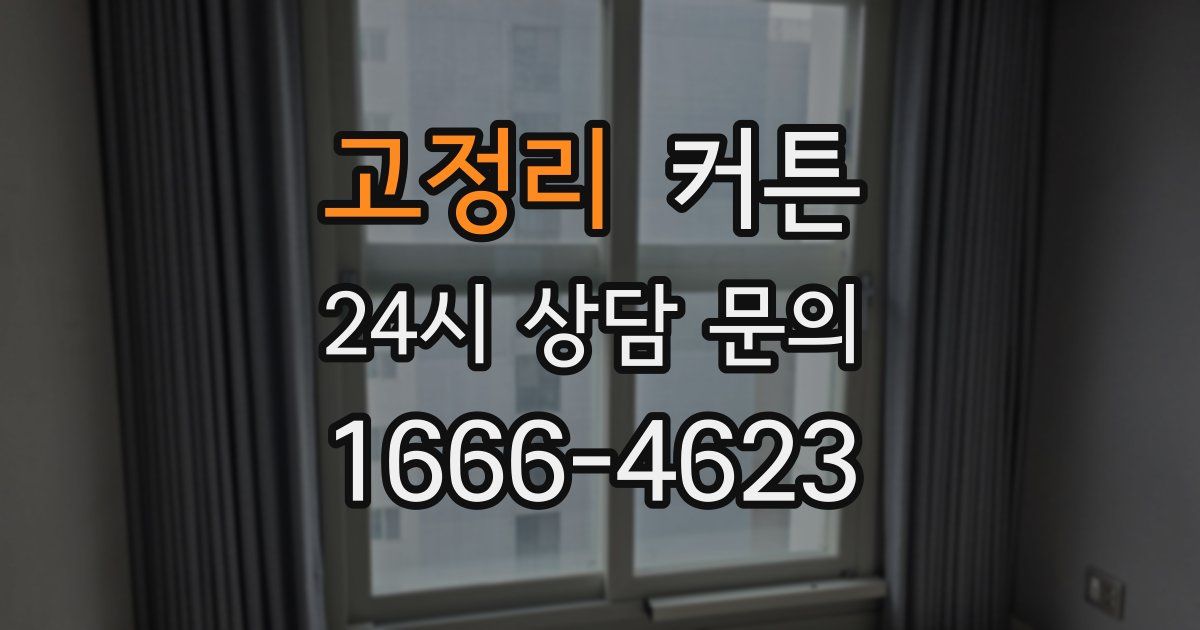 고정리 커튼