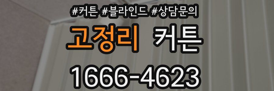 고정리 커튼