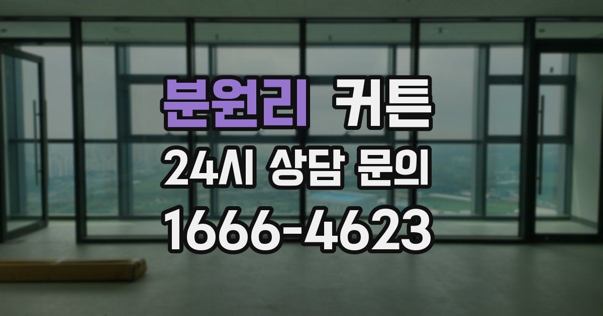 분원리 커튼