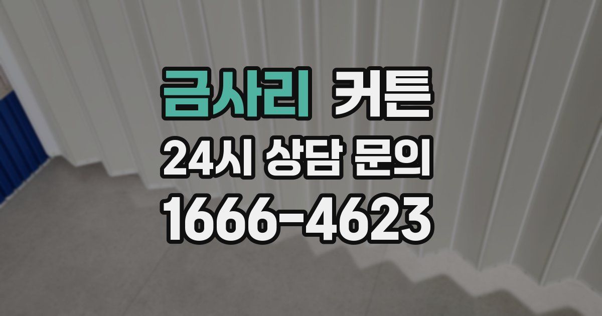 금사리 커튼