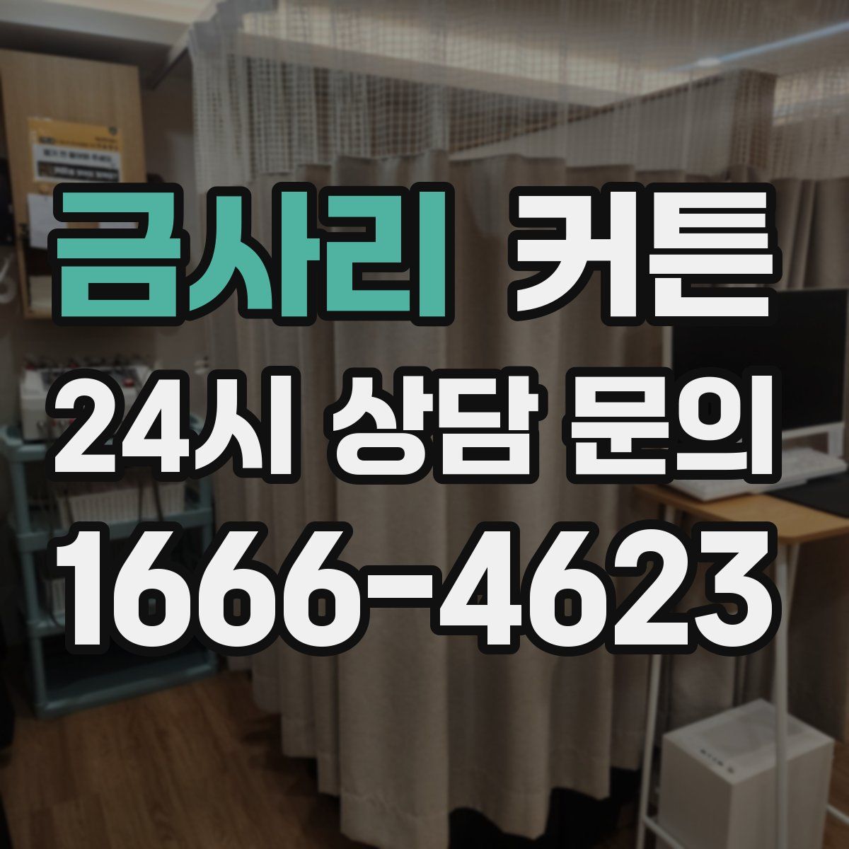 금사리 커튼