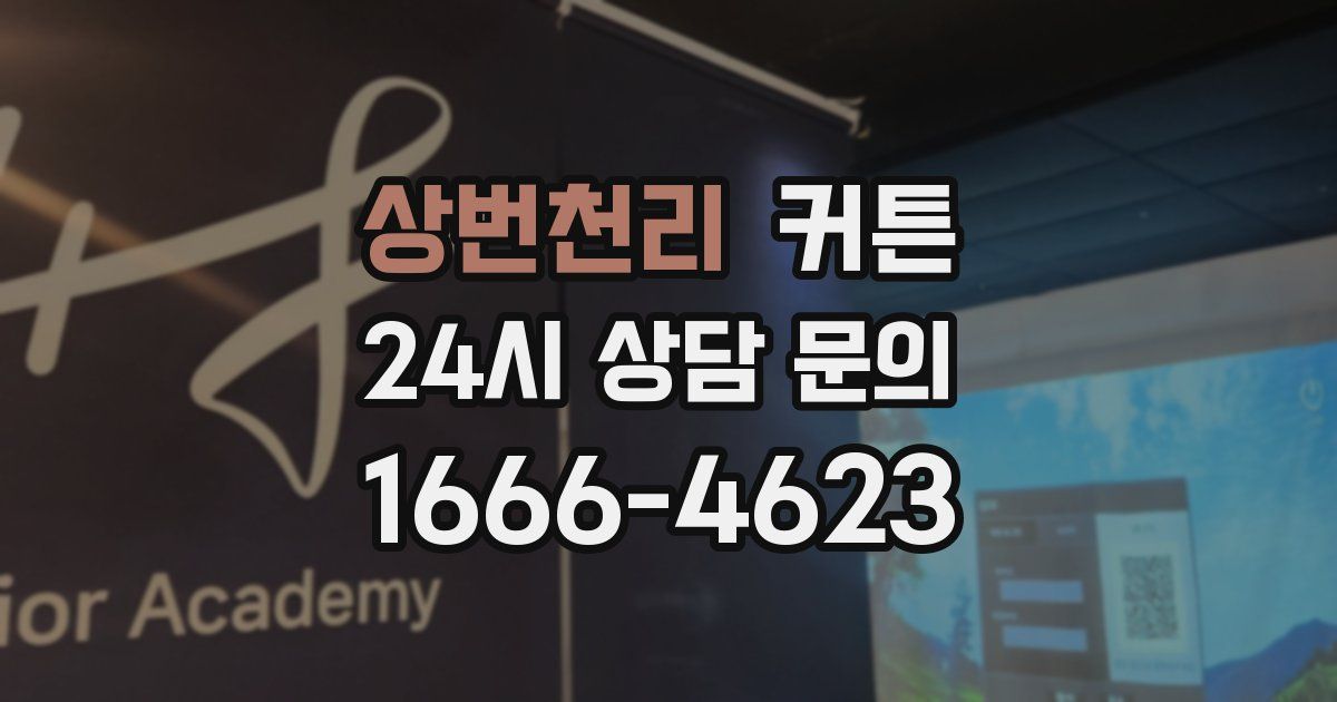상번천리 커튼