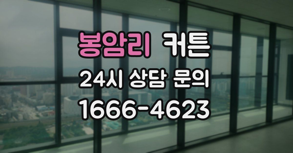 봉암리 커튼