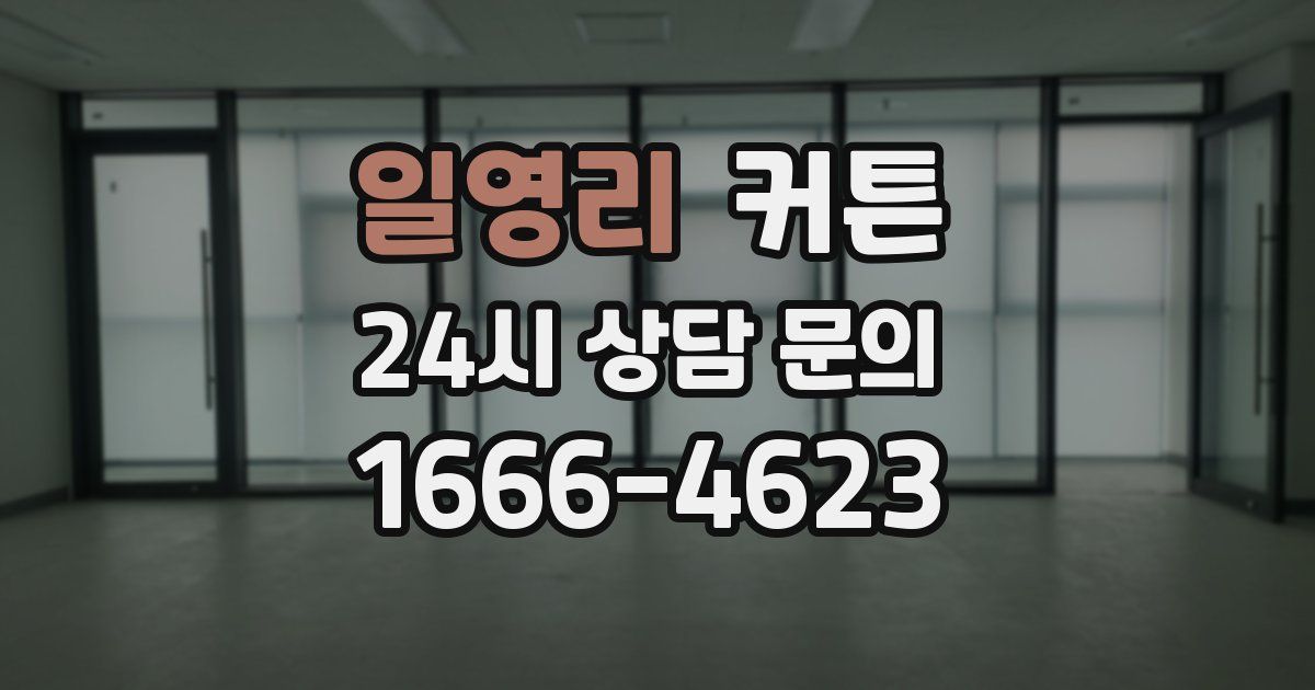 일영리 커튼