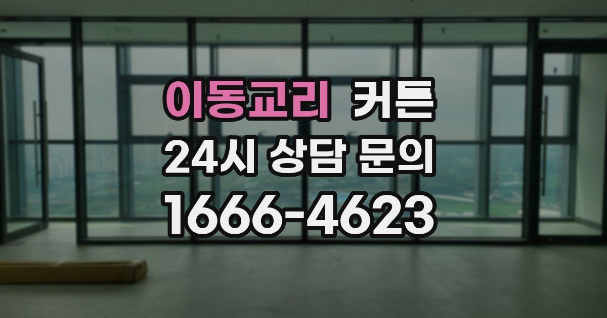 이동교리 커튼