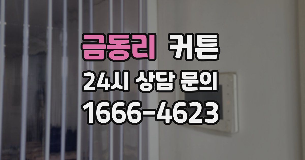 금동리 커튼
