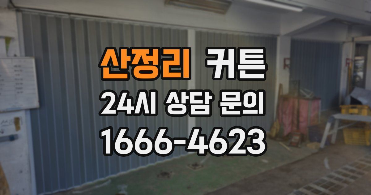 산정리 커튼