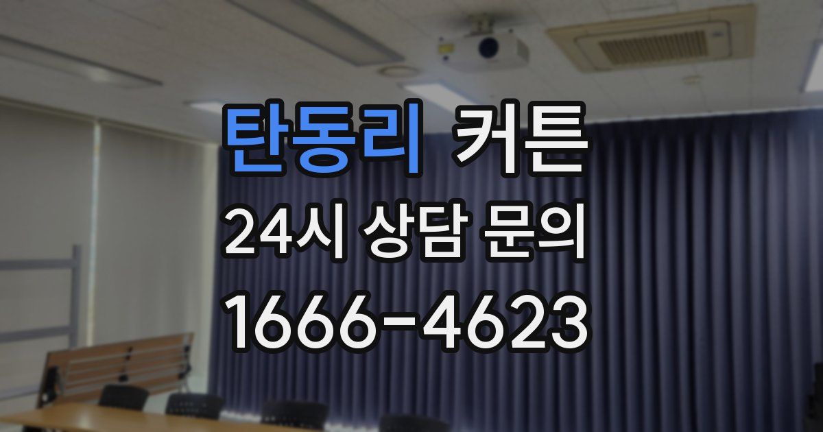 탄동리 커튼