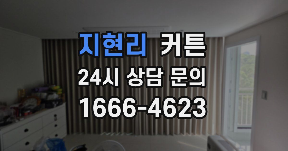 지현리 커튼