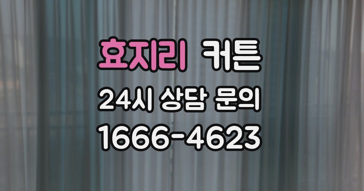 효지리 커튼