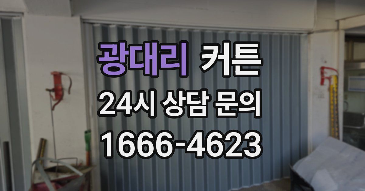 광대리 커튼