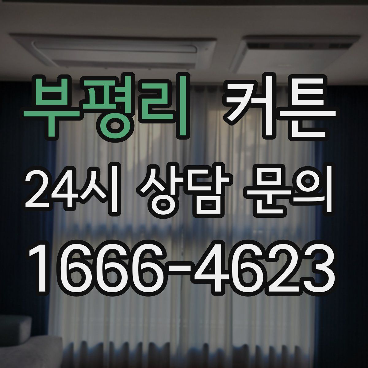부평리 커튼