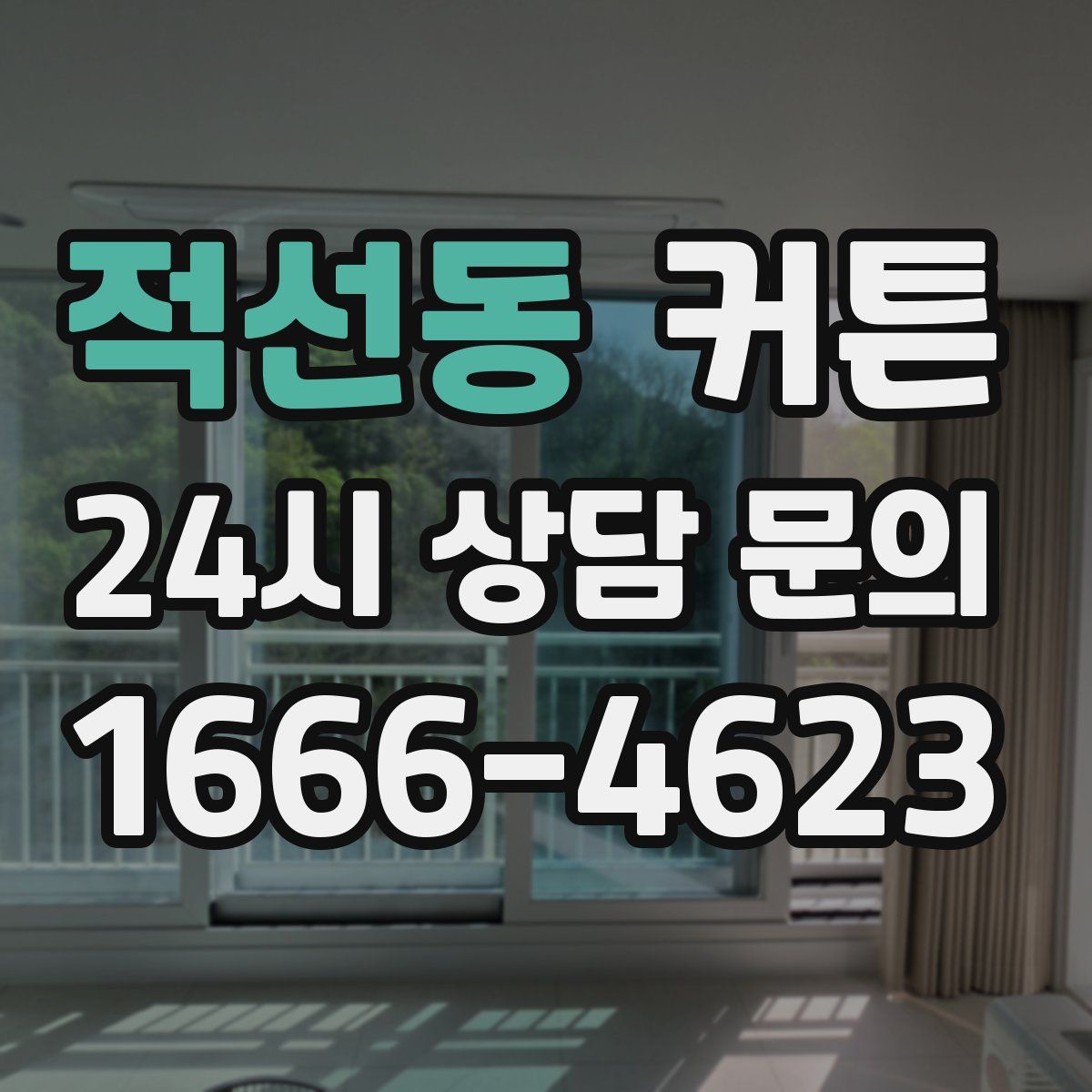 적선동 커튼