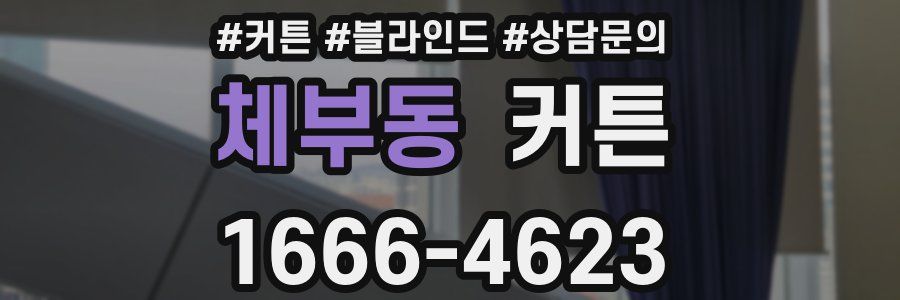 체부동 커튼