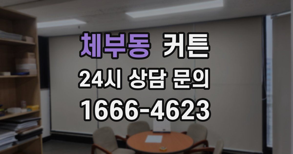 체부동 커튼