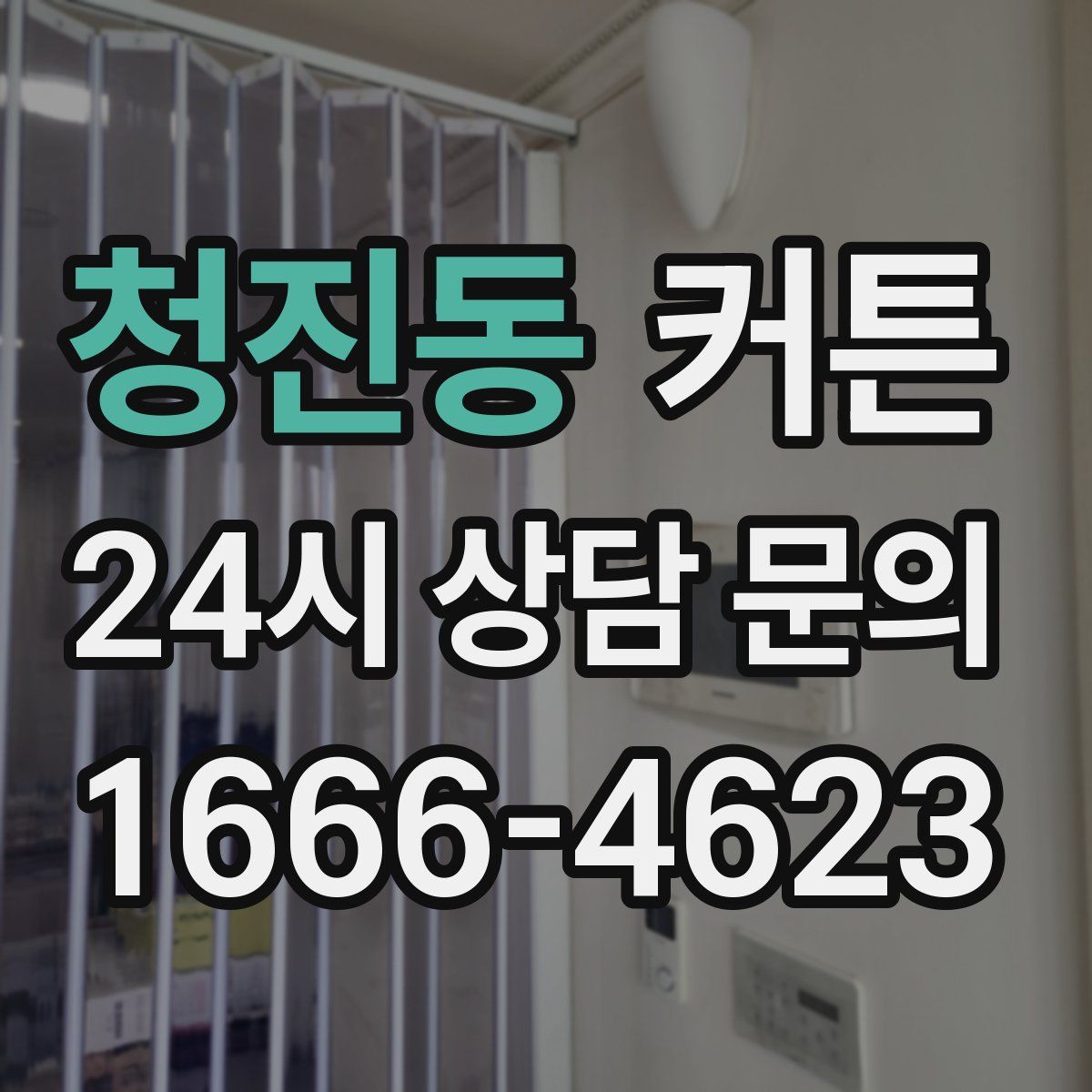청진동 커튼