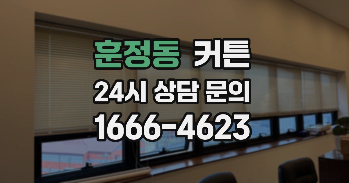 훈정동 커튼
