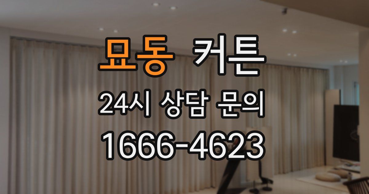 묘동 커튼