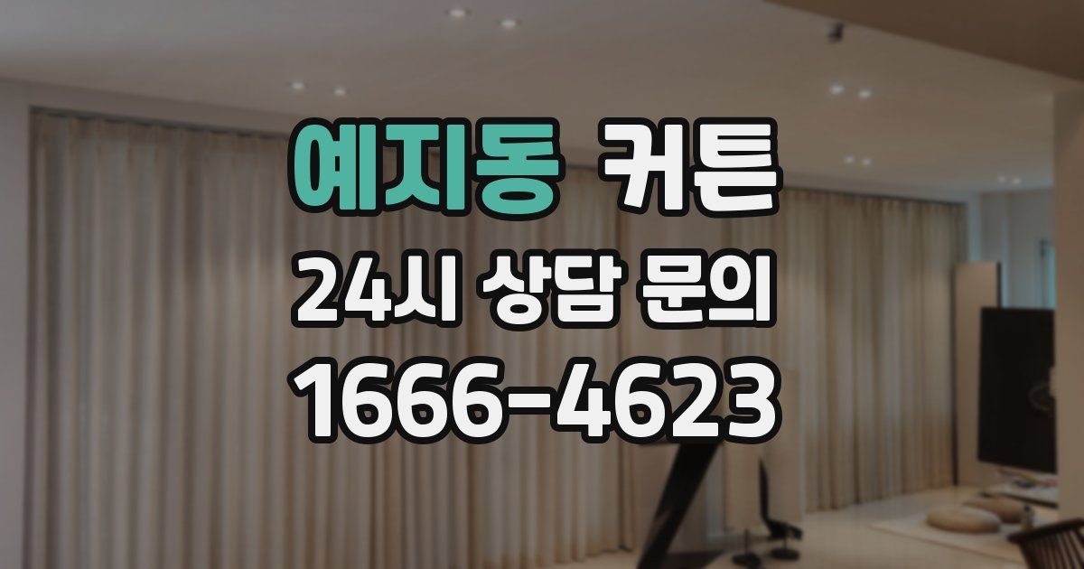 예지동 커튼