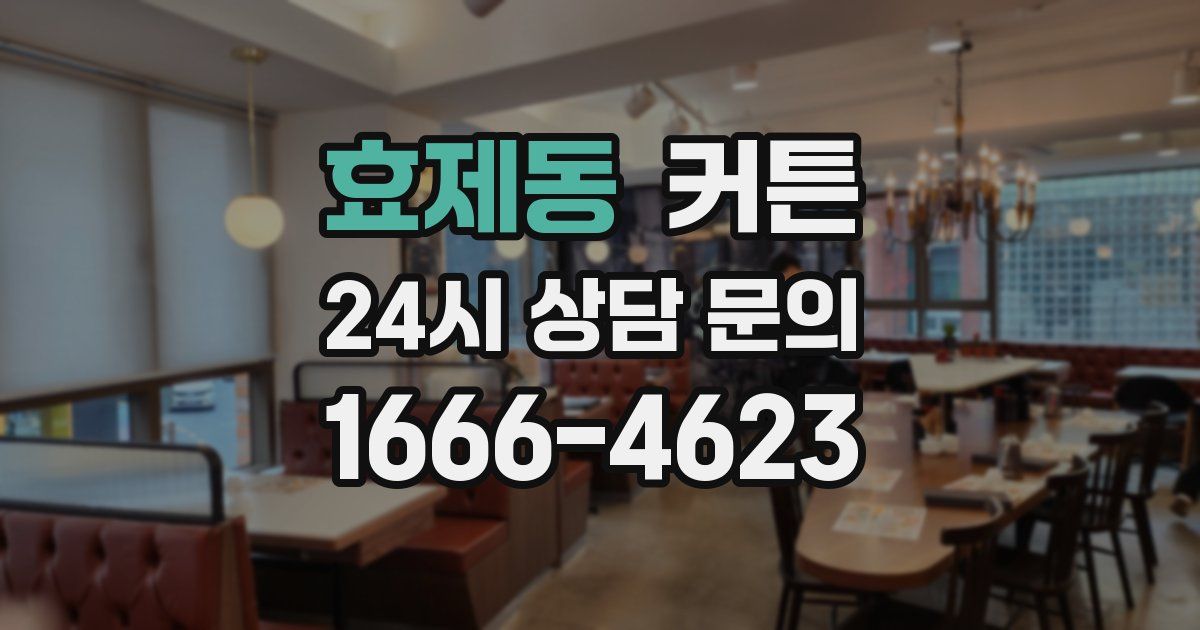 효제동 커튼