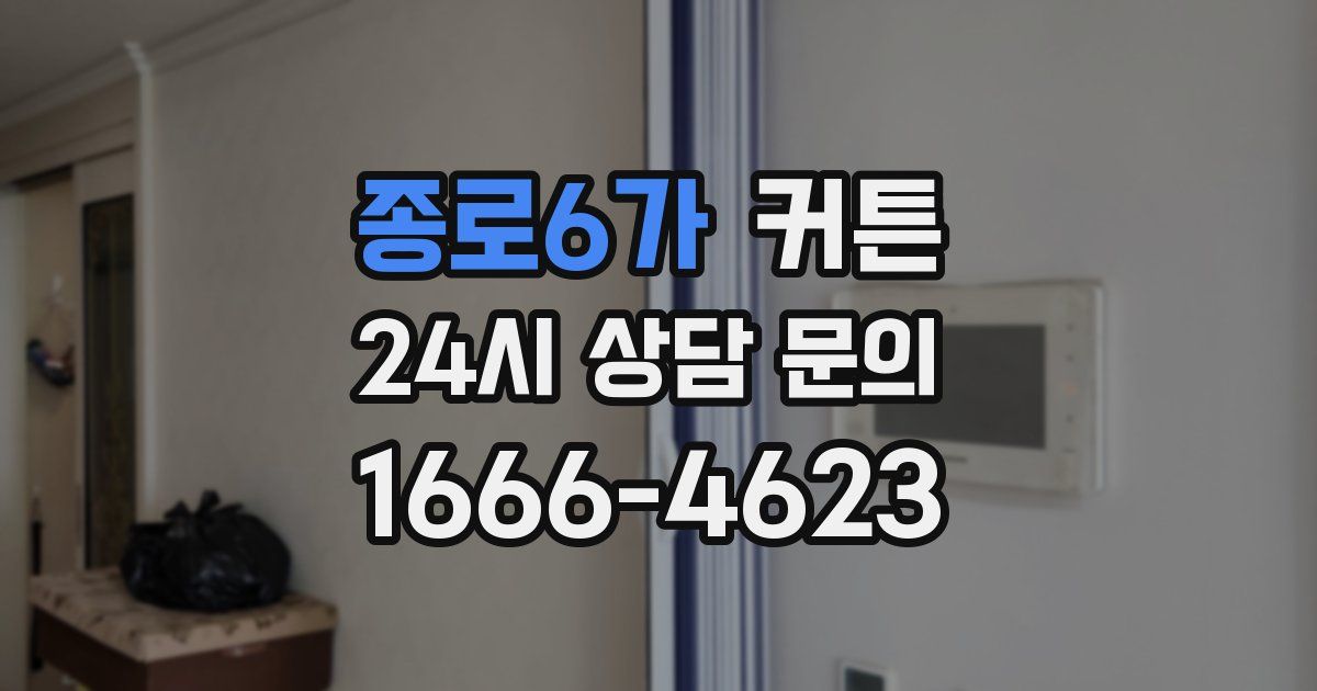 종로6가 커튼