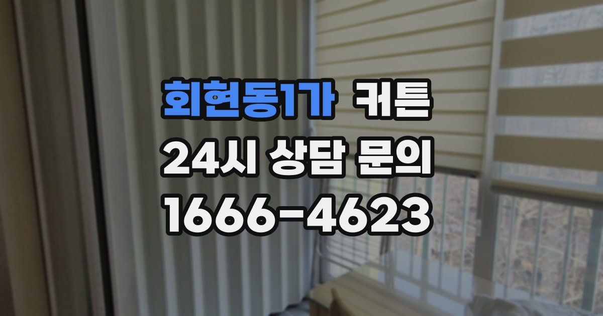 회현동1가 커튼