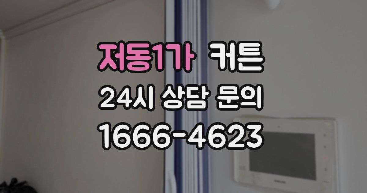 저동1가 커튼
