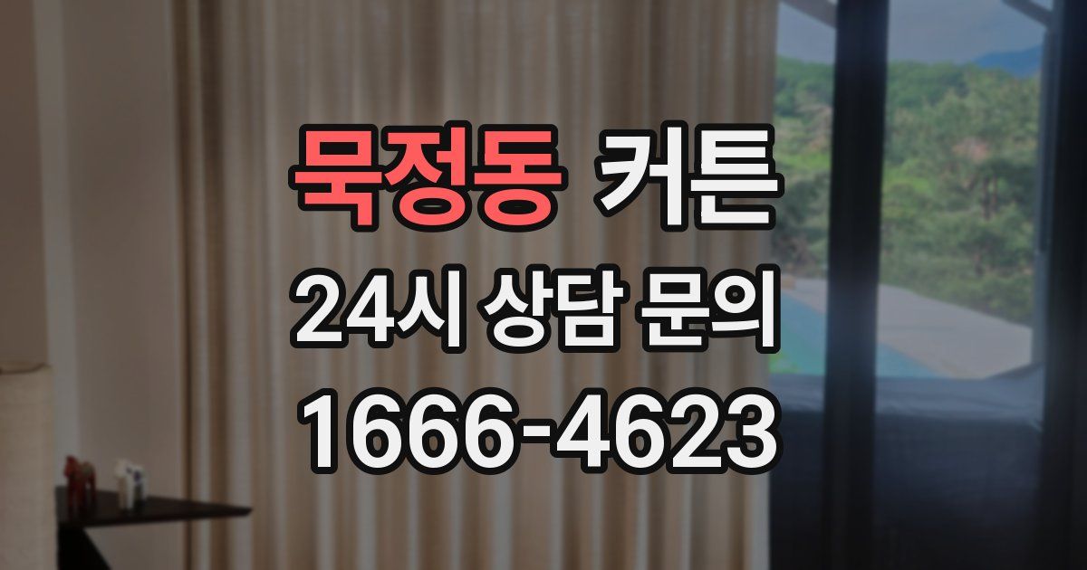 묵정동 커튼