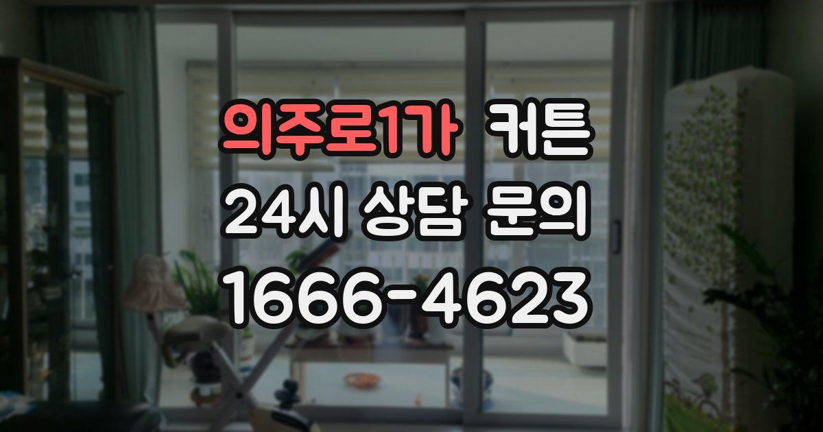 의주로1가 커튼