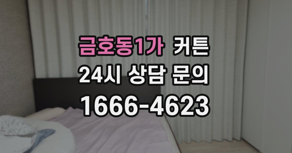 금호동1가 커튼