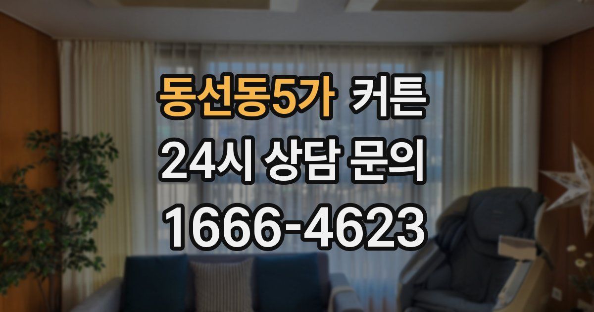 동선동5가 커튼