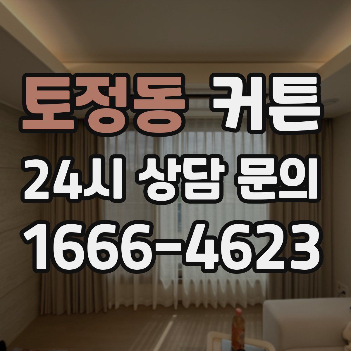 토정동 커튼