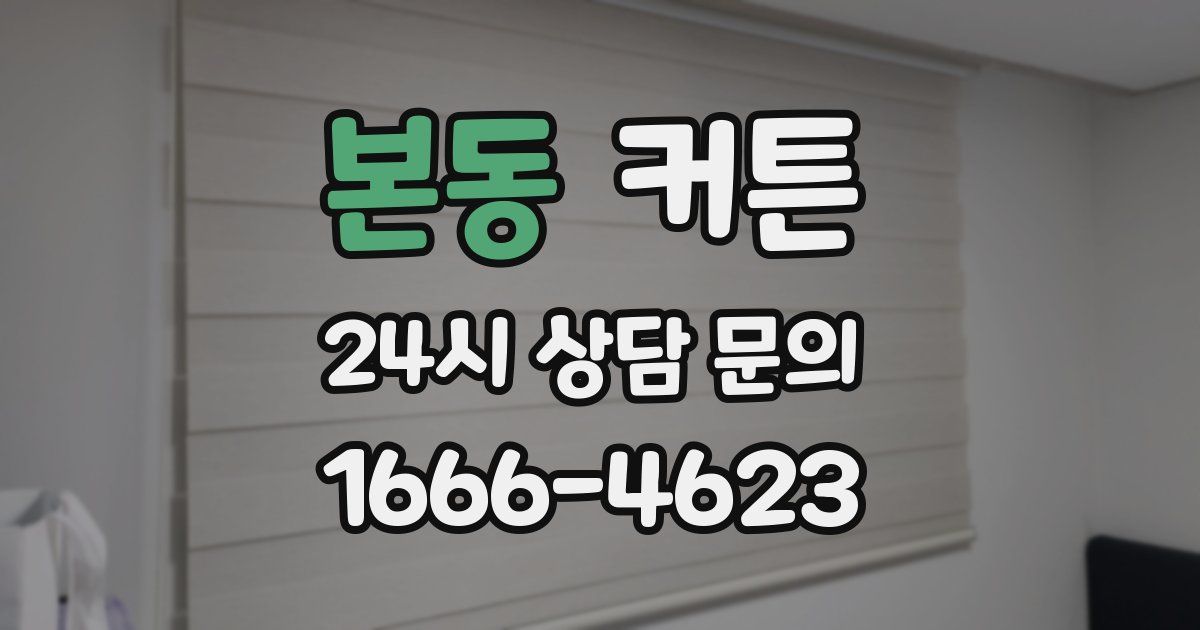본동 커튼